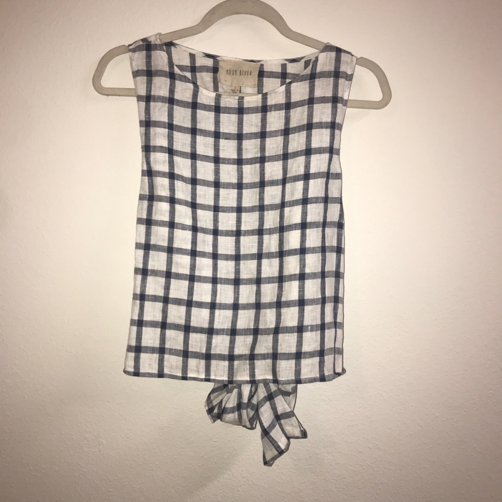 Moon River Plaid Crop